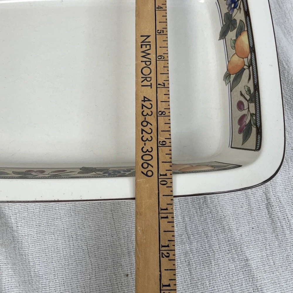 Mikasa Garden Harvest Lasagna Baker Casserole Intaglio Art French Country